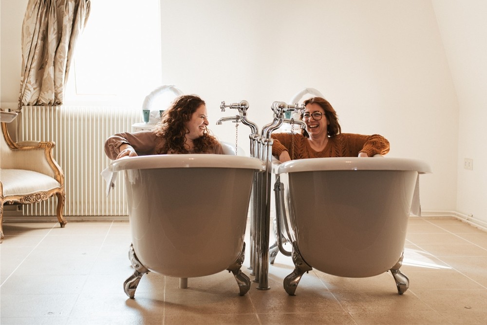Angeline and Heloise Roll top baths